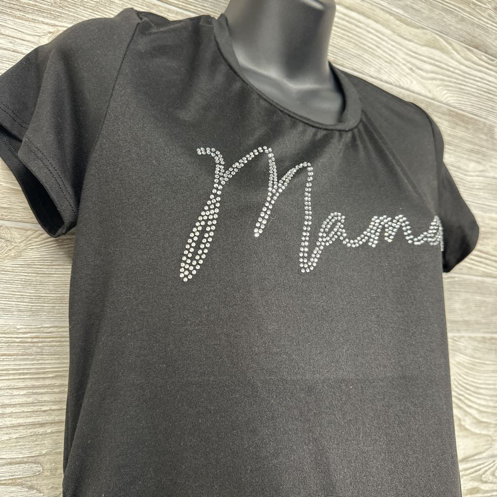 Ruched Shirt Rhinestone Mama M/L