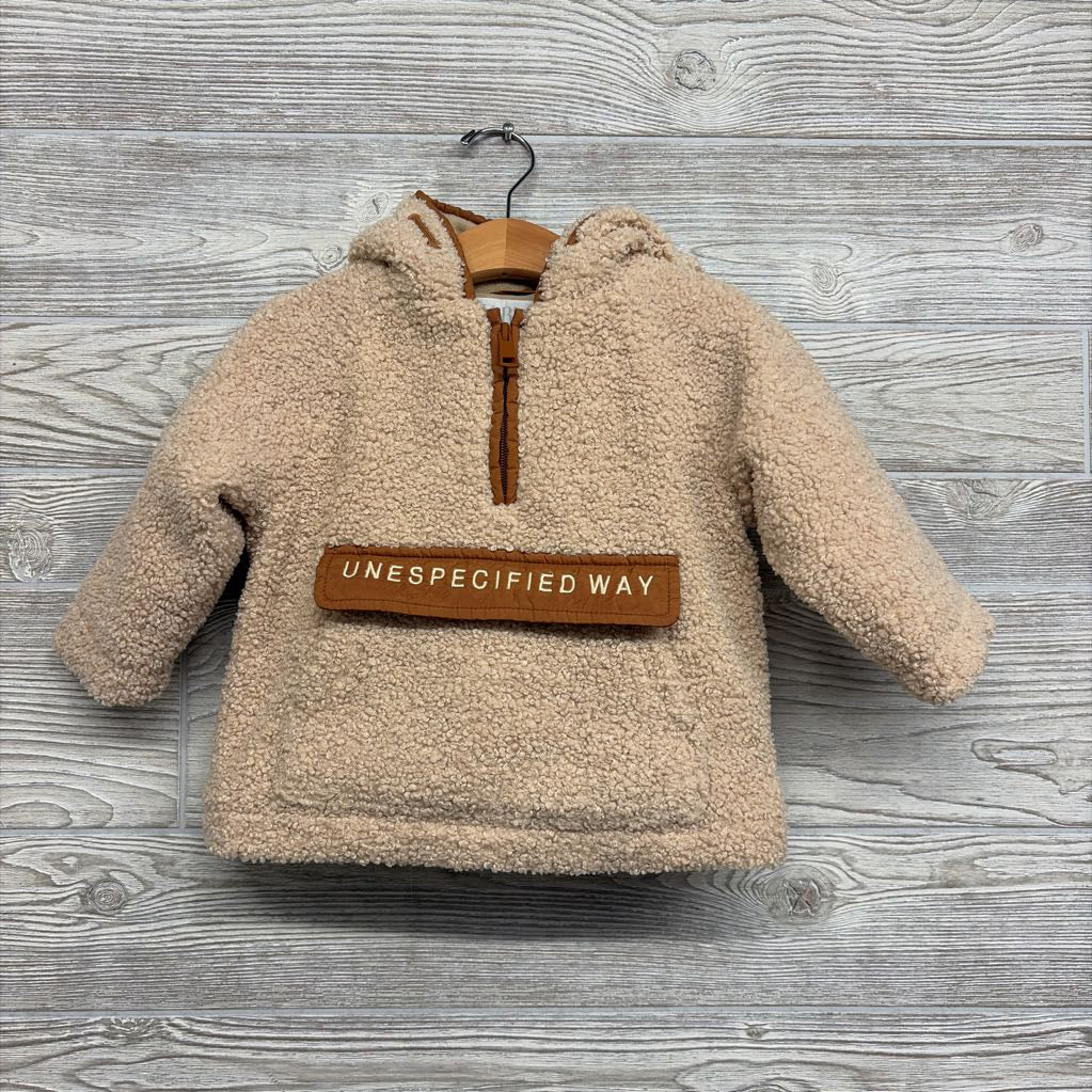 1/4 Zip Teddy Pullover Unspecified Way 12-18M