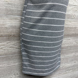 Striped Ruched Sleeveless Dress Small