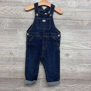Knit Denim Overalls Cuffed 12-18M