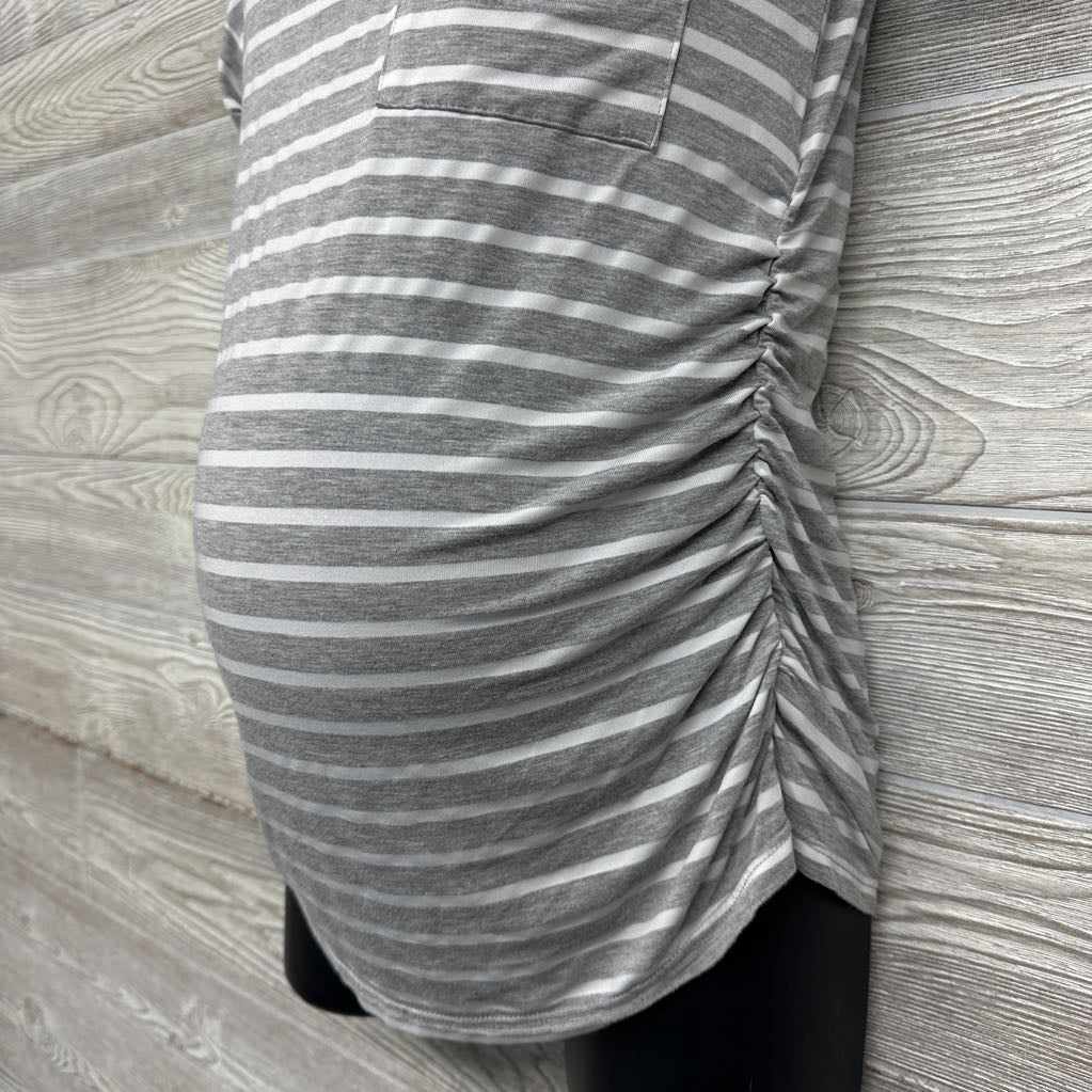 Ruched Shirt Stripes Small