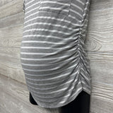Ruched Shirt Stripes Small