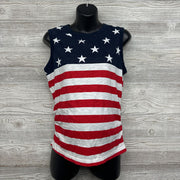 Ruched Tank Top Stars & Stripes Medium