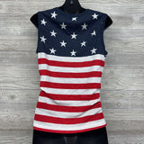 Ruched Tank Top Stars & Stripes Medium