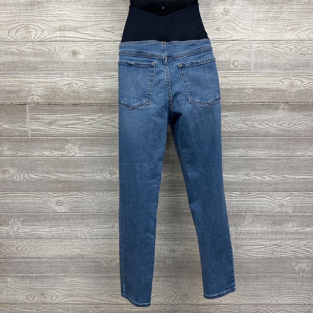 Cross Panel Skinny Jeans 10/Medium