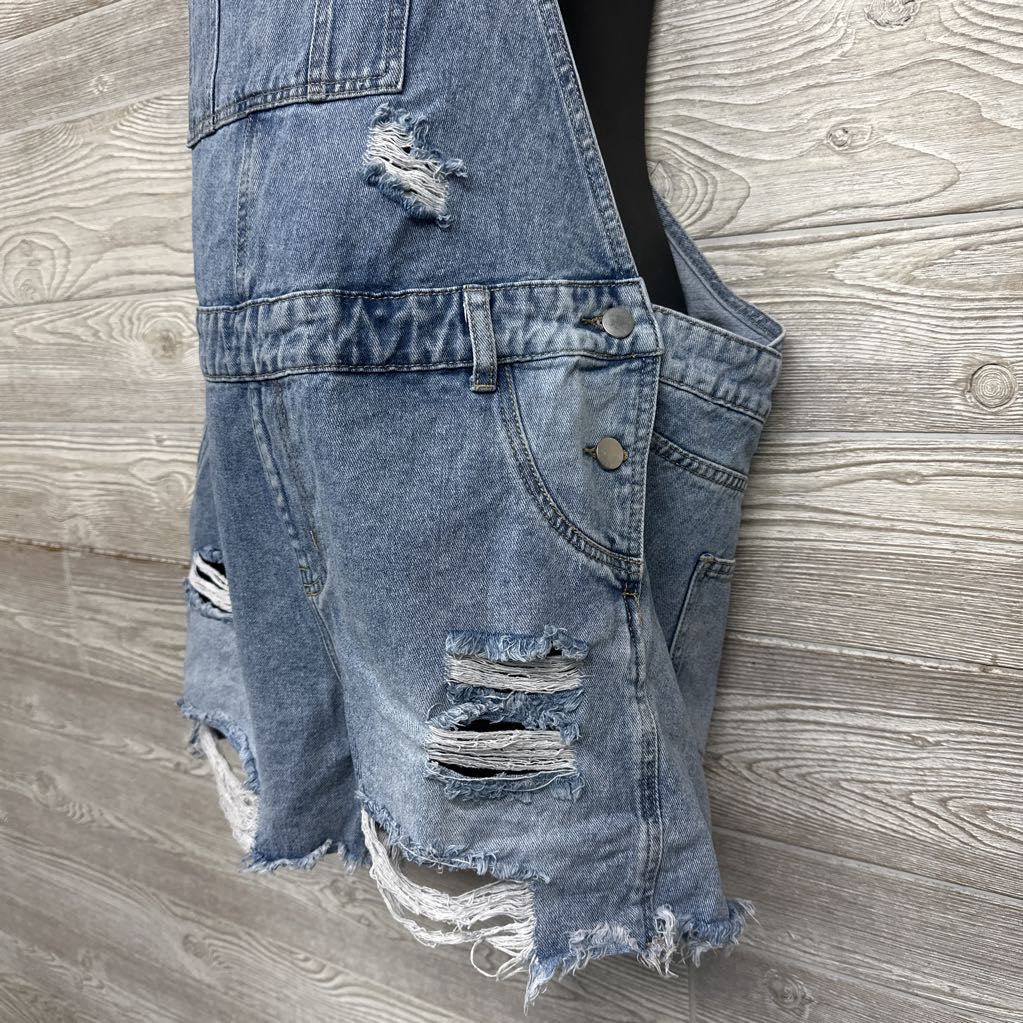 Denim Shortalls Large