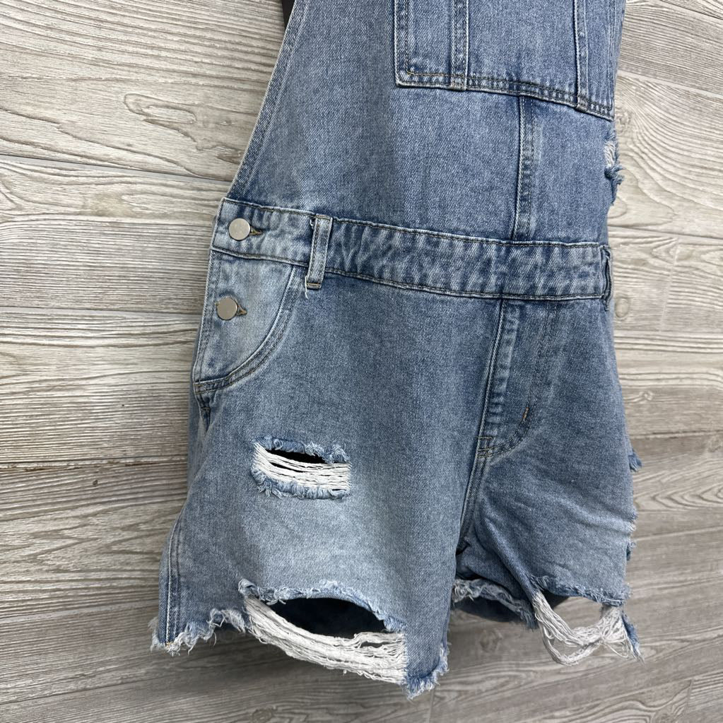 Denim Shortalls Large