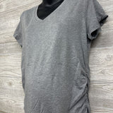 V Neck Ruched Shirt Stripes XL