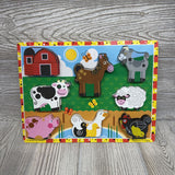 Chunky Wooden Puzzle Farm Animals