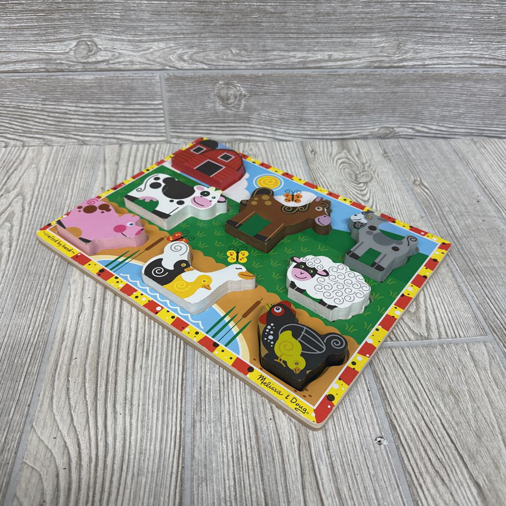 Chunky Wooden Puzzle Farm Animals
