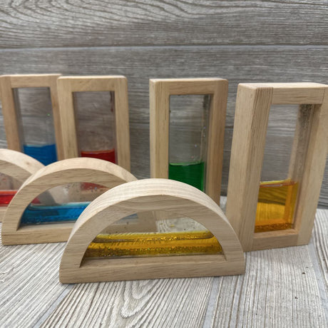 8 Pk Sensory Rainbow Water Blocks