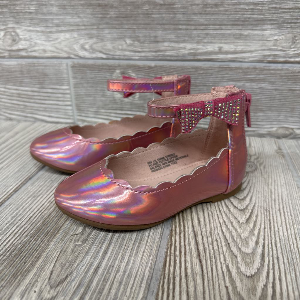 Ankle Strap W/ Side Butterfly Flats 6c