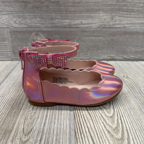 Ankle Strap W/ Side Butterfly Flats 6c