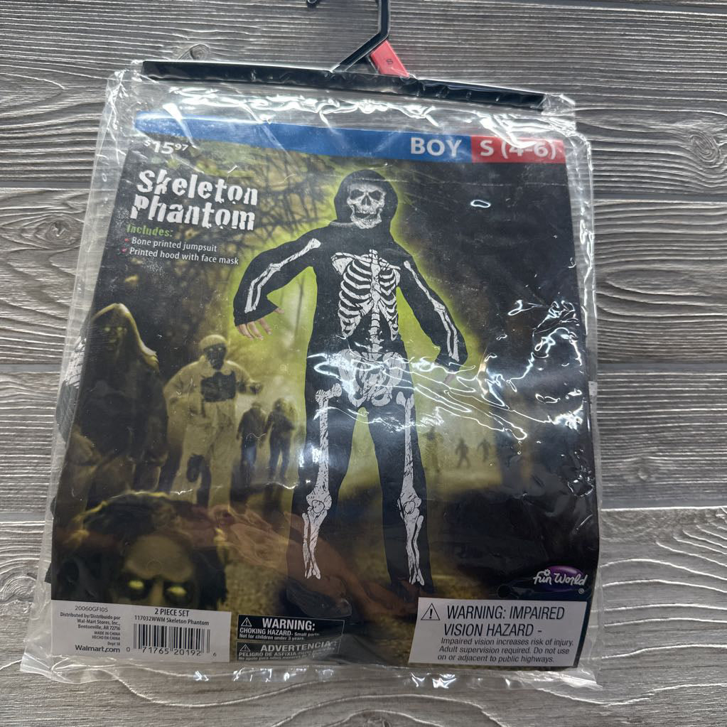 Skeleton Phantom Costume 4-6