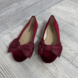 Crushed Velvet Flats Bow 1y