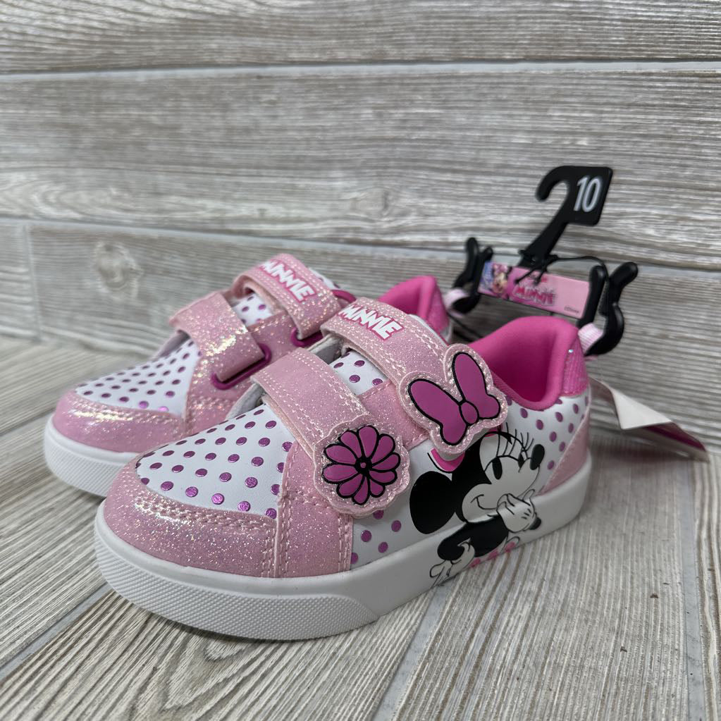 NEW Velcro Minnie Mouse Shoes 10c