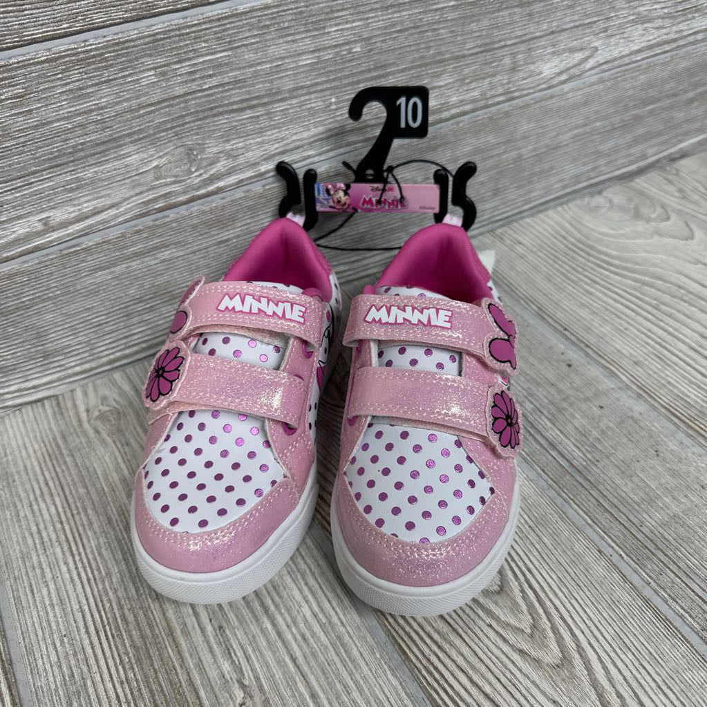 NEW Velcro Minnie Mouse Shoes 10c