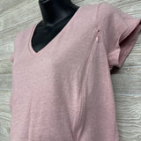 Side Zip Nursing Shirt Medium