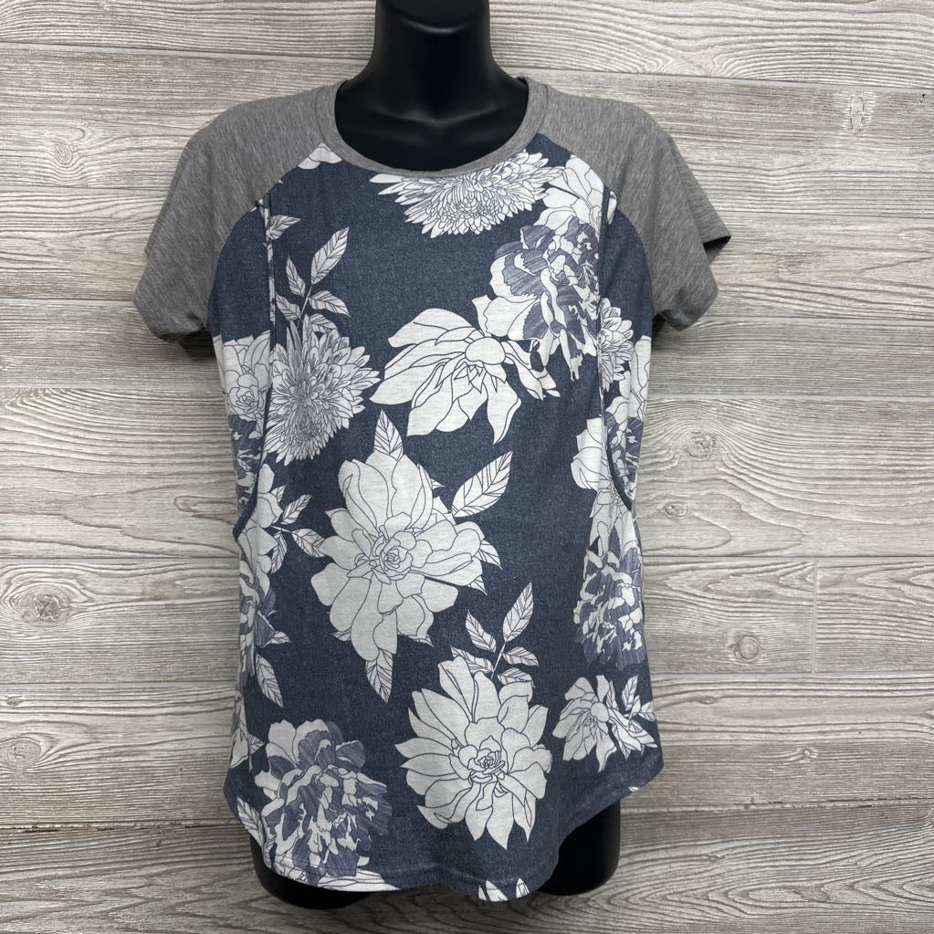 Nursing Shirt Flowers Medium