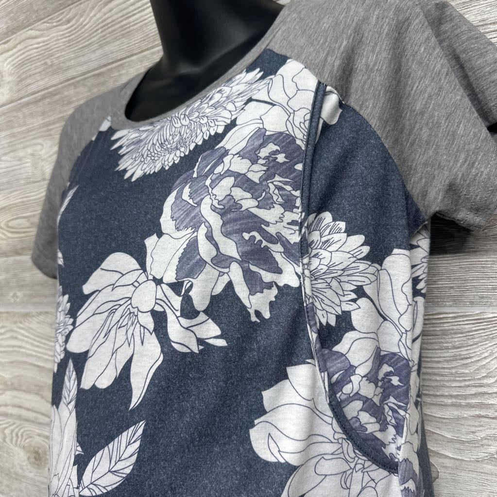 Nursing Shirt Flowers Medium