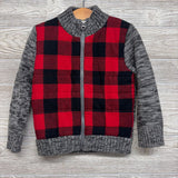 Sweater Jacket Buffalo Plaid 3t