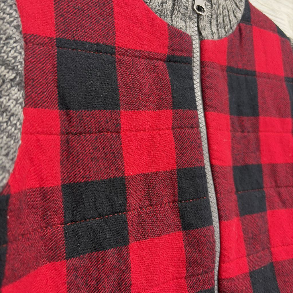 Sweater Jacket Buffalo Plaid 3t