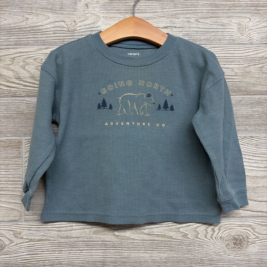 Waffle Knit Shirt Going North 2t