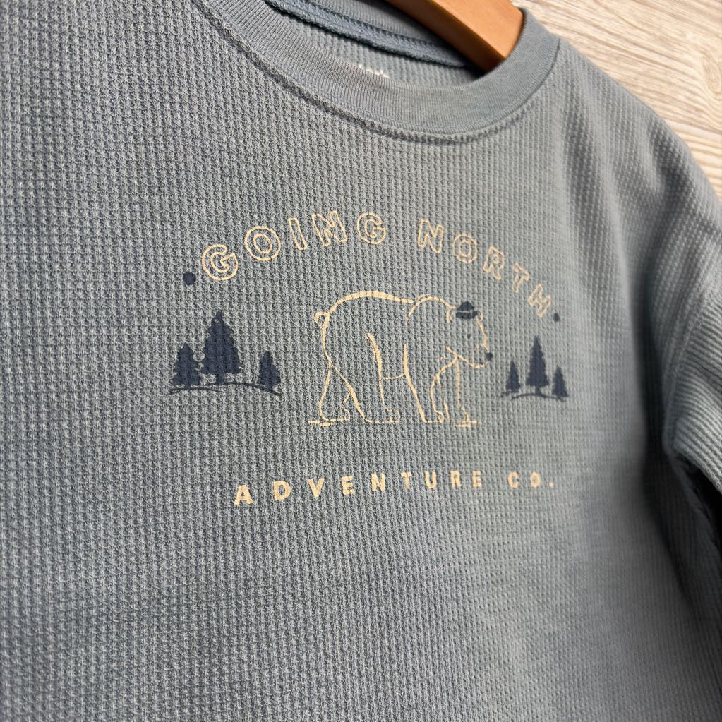 Waffle Knit Shirt Going North 2t