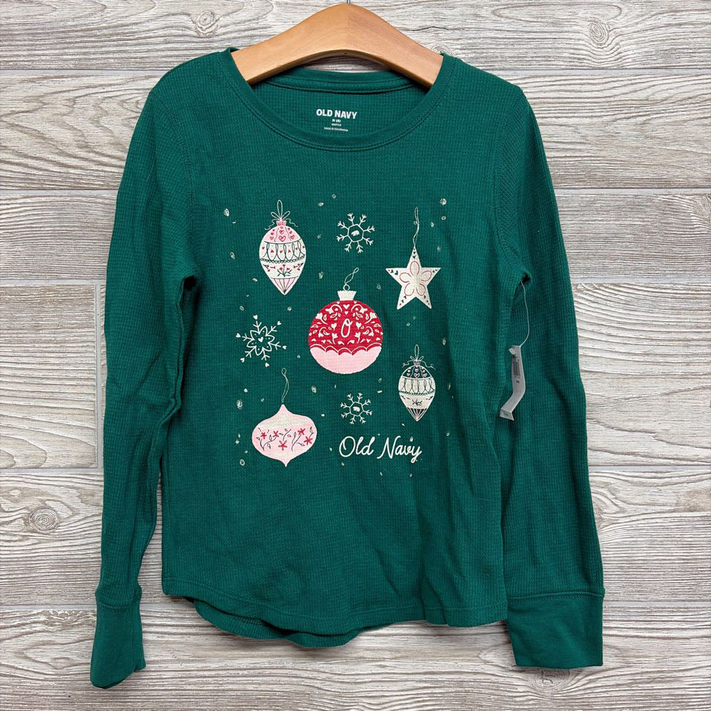 Waffle Knit Shirt Christmas Bulbs 8
