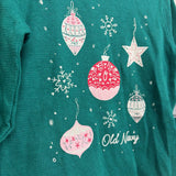 Waffle Knit Shirt Christmas Bulbs 8