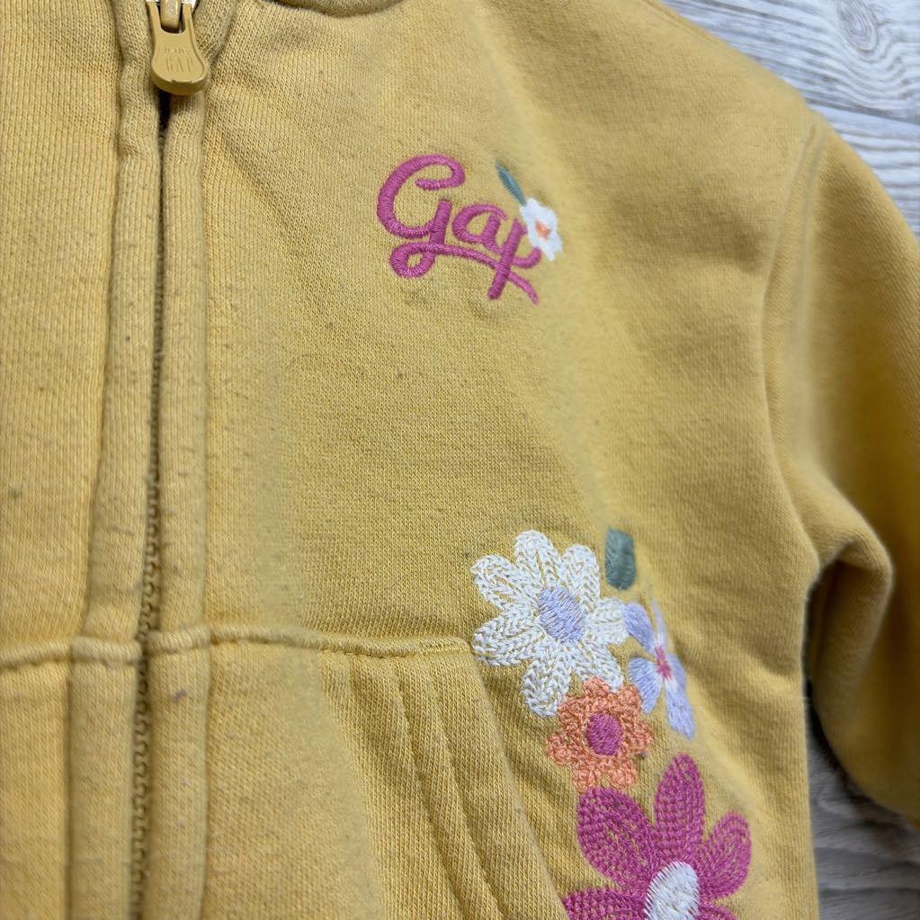 Full Zip Hoodie Flowers 12-18M