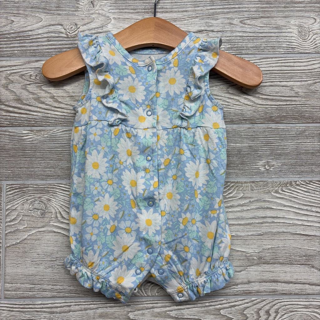 Bamboo Romper Flowers 3M