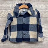 Sherpa Gingham Button Up Shirt 3t