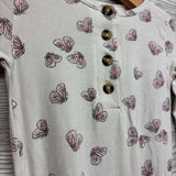 LS Bamboo PJ Gown Butterflies 3-6M