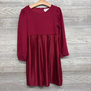 LS Dress W/ Pleated Skirt 6X