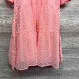 Sheer Tiered Textured Dots Dress 8