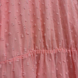 Sheer Tiered Textured Dots Dress 8