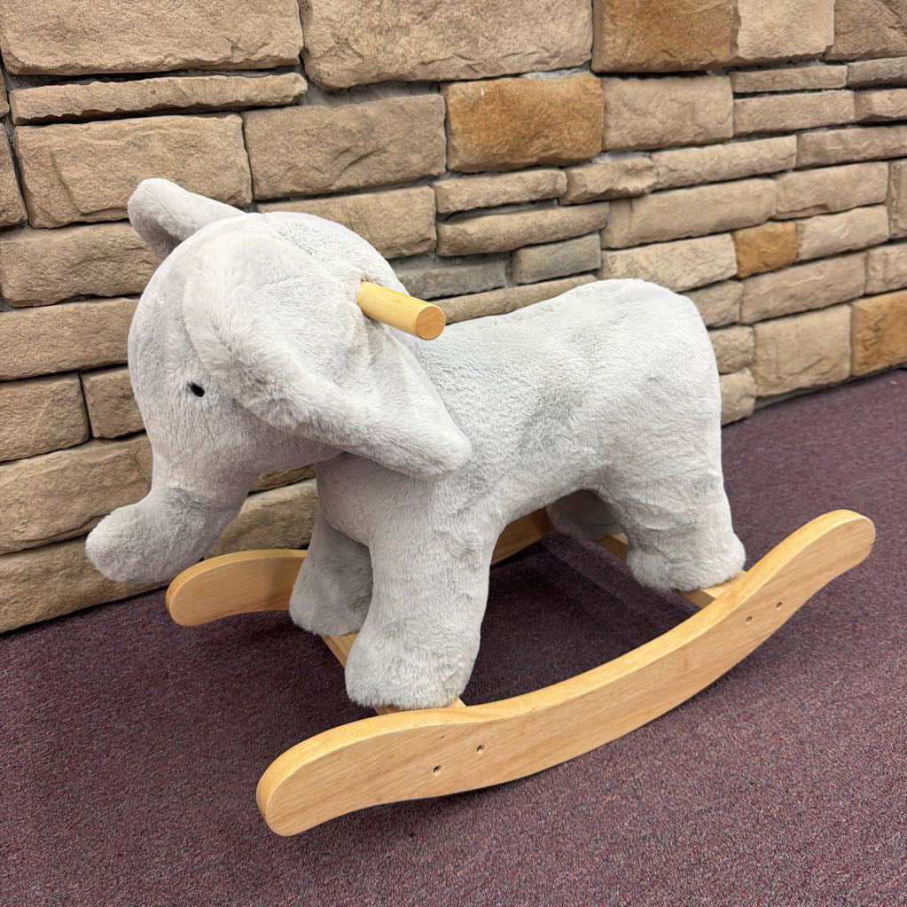 Elephant Critter Plush Nursey Rocker *