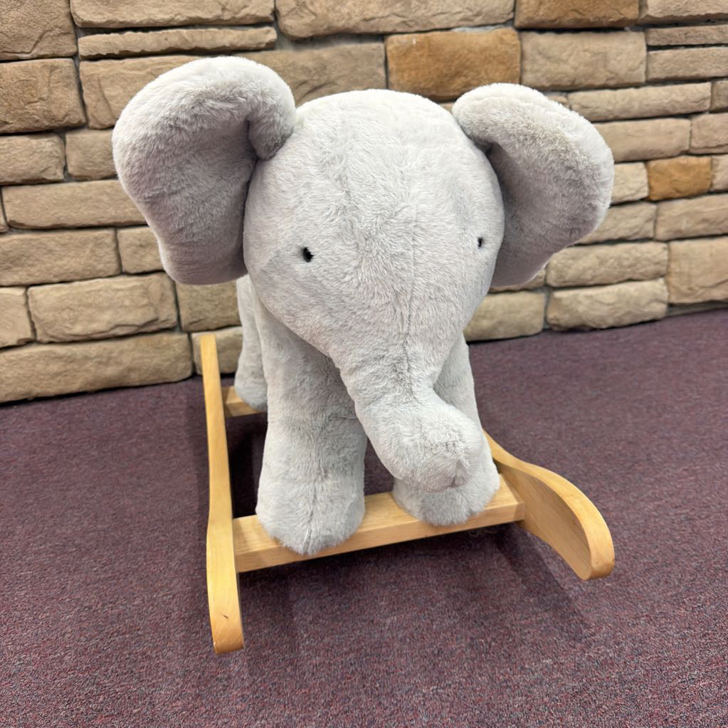 Elephant Critter Plush Nursey Rocker *