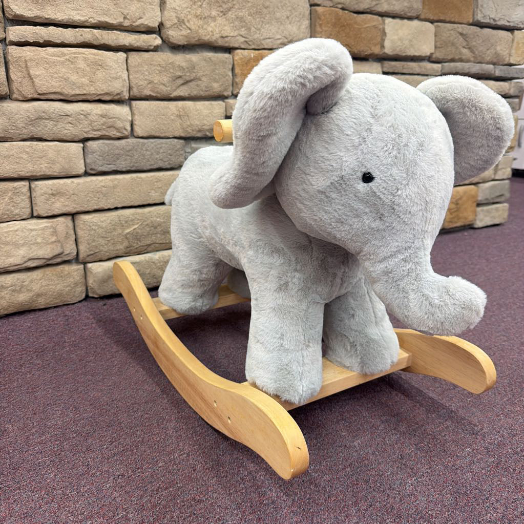 Elephant Critter Plush Nursey Rocker *
