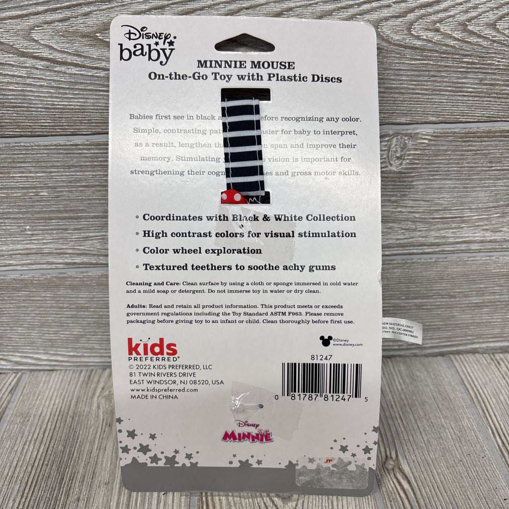 NEW Minnie Mouse On-The-Go Toy With Plastic Disks