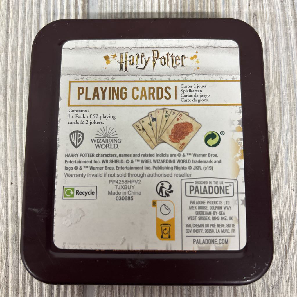 NEW Harry Potter Playing Cards