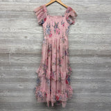 NEW Smocked Tulle Dress Flowers 14