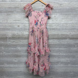 NEW Smocked Tulle Dress Flowers 14
