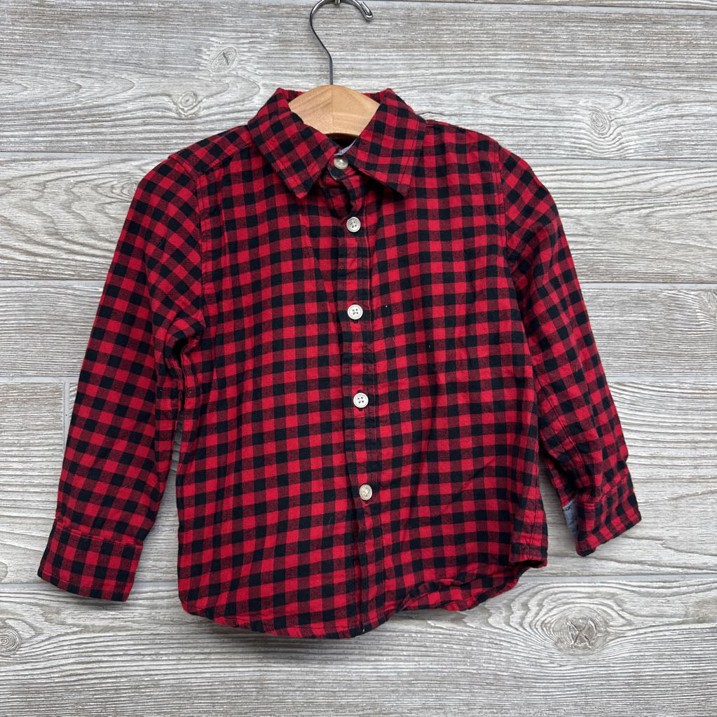 Gingham Button Up Shirt 2t
