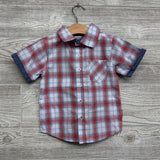 Plaid SS Button Up Shirt 2t