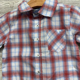 Plaid SS Button Up Shirt 2t