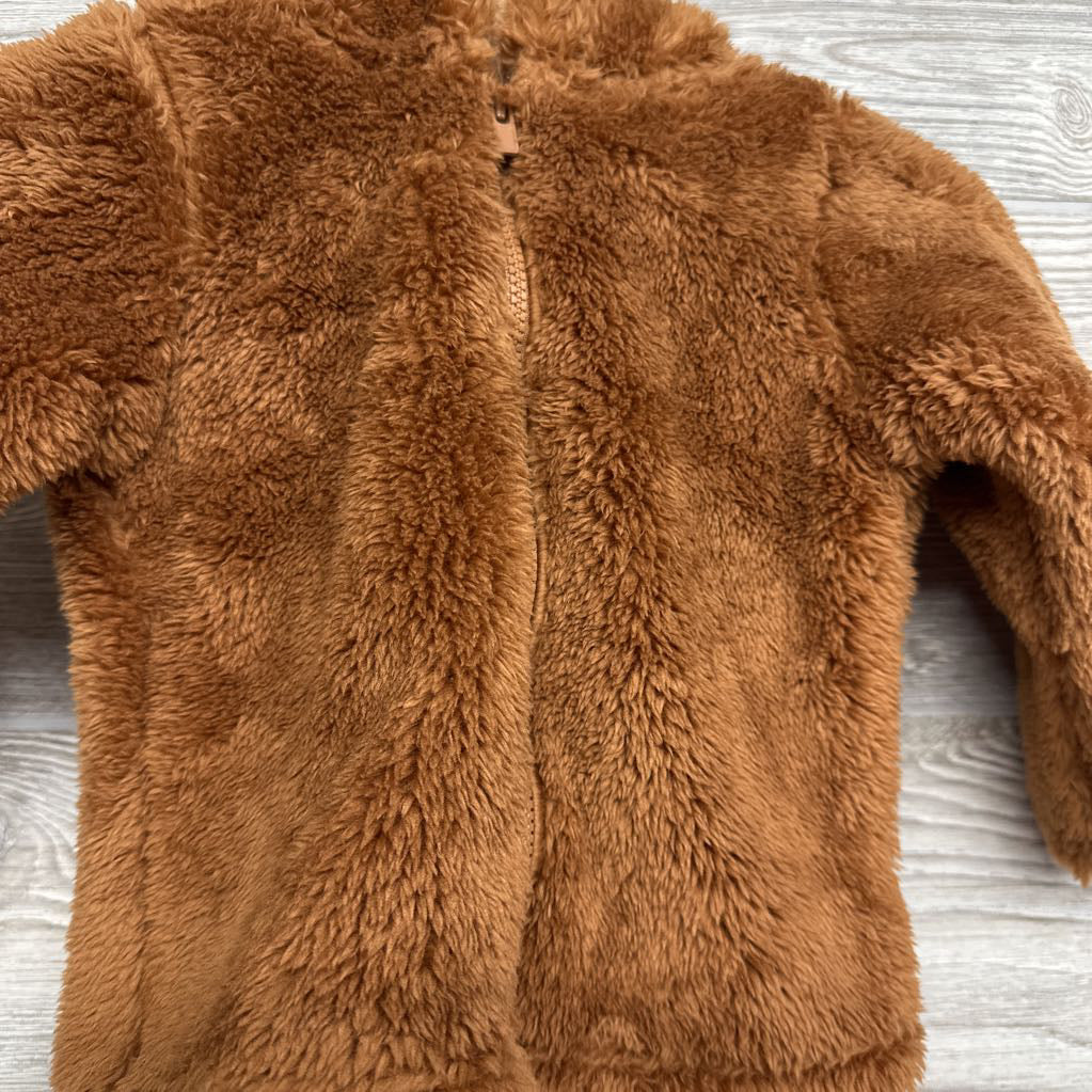 Plush Jacket W/ Hood 9-12M