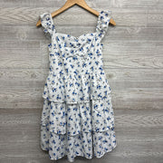 Tiered Flutter Strap Dress Flowers 12