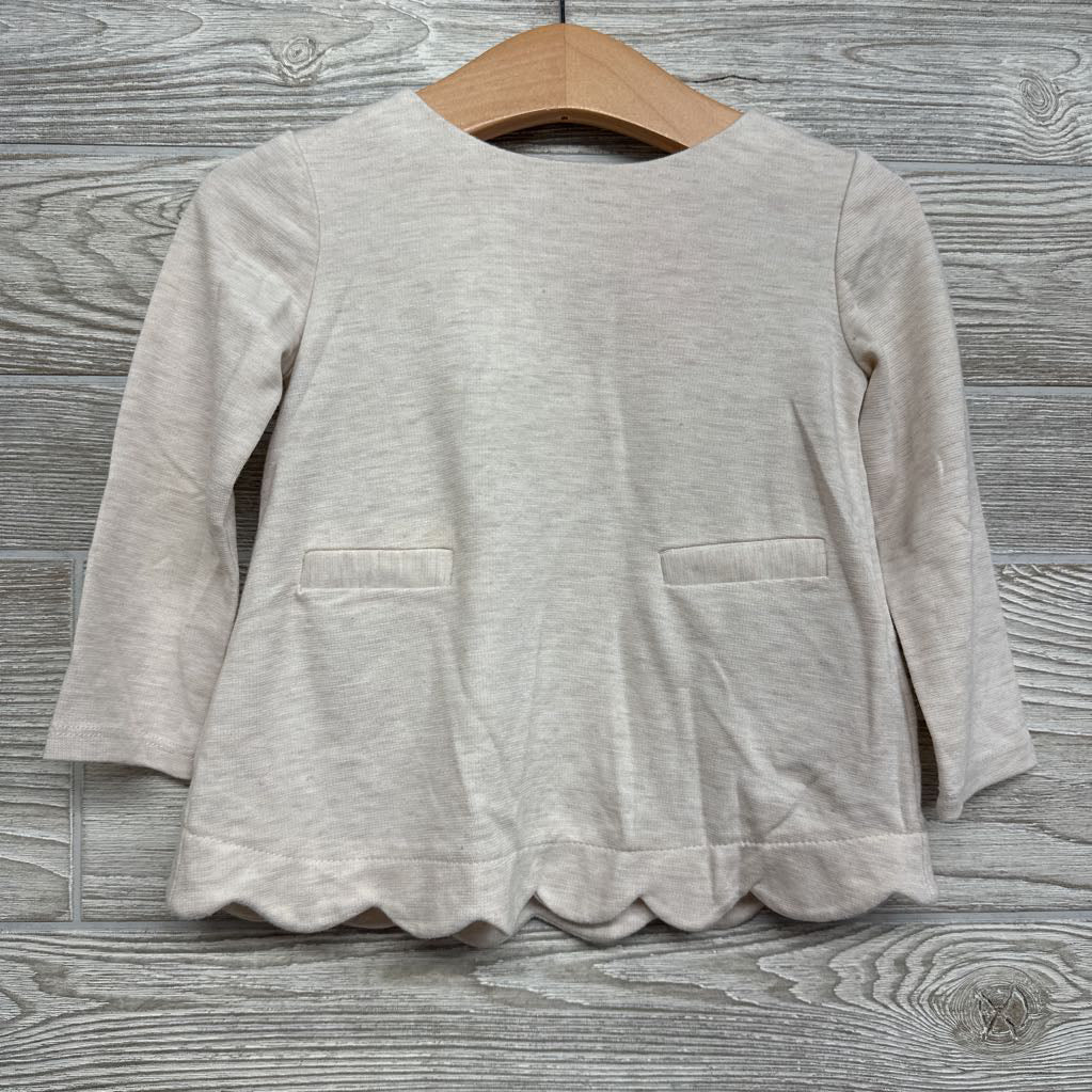 LS Scallop Trim Tunic 18M